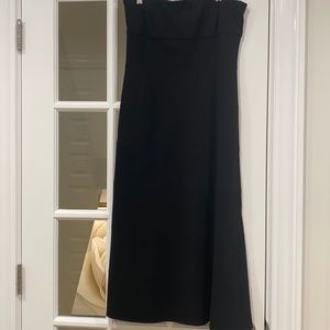 Charles Chang Lima Black Strapless A-line cocktail dress Size 8 spandex/viscose